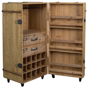 Стойка за вино от елхово дърво за 30 бутилки, 50x109 cm Lico - Dutchbone