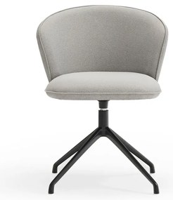 Светлосиви тапицирани трапезни столове в комплект 2 бр. Add – Teulat