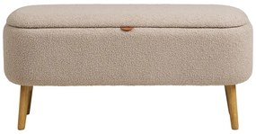 Бежова пейка от прежда с примки от букле Harlow – House Nordic