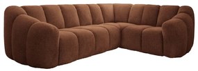 Теракотен ъглов диван (десен ъгъл/L форма) Shell – Miuform