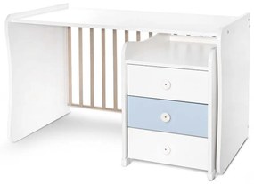 MAXI PLUS NEW БЕБЕШКО ТРАНСФОРМИРАЩО СЕ ЛЕГЛО БЯЛО/BABY BLUE 70/160 СМ