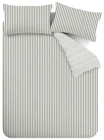 Зелено памучно спално бельо за единично легло 135x200 cm - Catherine Lansfield