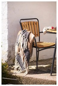 Кафяво одеяло със смес от вълна 130x170 cm Carmel – House Nordic