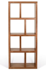 Кафява библиотека от декор от орех 70x159 cm Berlin – TemaHome