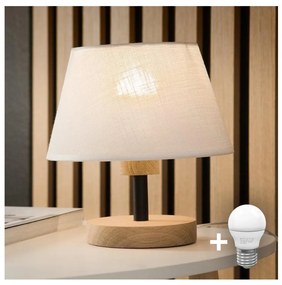 Brilagi - LED Настолна лампа ANTHONY 1xE14/40W/230V дъб/бял