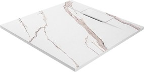 Корито за душ кабина Bazalt CARRARA WHITE 90x90