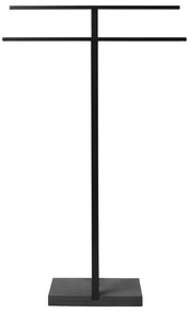 Черна метална стойка за кърпи, височина 86 cm - Blomus