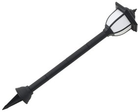 Градински соларни лампи, 3 бр, LED, черни