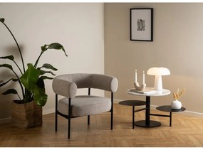 Бяла кръгла масичка за кафе ø 60 cm Lahti – Actona