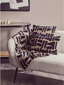 Черна/в естествен цвят конзолна маса със стъклен плот 49x100 cm Cebu – Premier Housewares