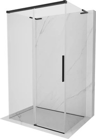 Mexen Rox-3S L триспална плъзгаща душ кабина 120 x 100 см, прозрачна, черна - 8C2L-120-100-70-00-3S