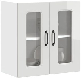 853669 vidaXL Кухненски стенен шкаф с стъклена врата, Kalmar, инженерно дърво