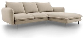 Бежов ъглов диван , десен ъгъл Vienna - Cosmopolitan Design