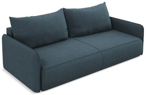 Син разтегателен диван с място за съхранение 216 cm Nanea – Makamii