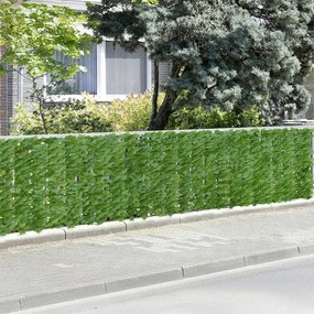 Зелен пластмасов балконски параван 300x100 cm Ivy – Maximex