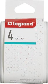Legrand Адаптер за контакт плосък 4х Евро контакт 6A бял NEW  - 049400