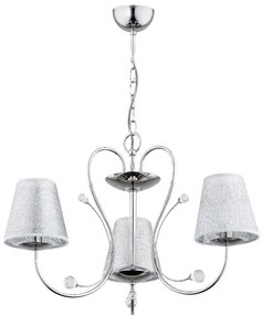 Пендел UNITY 3xE27/15W/230V лъскав хром