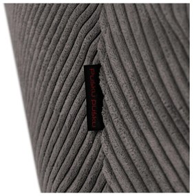 Тъмносив пуф от рипсено кадифе Tube – SLOWDOWN