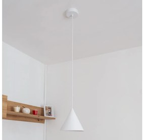 Полилей на кабел ETNA II 1xE27/15W/230V Ø 18,5 см бял