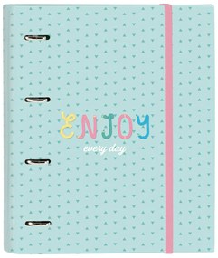 Папка с пръстени BlackFit8 Enjoy Зелен 27 x 32 x 3.5 cm