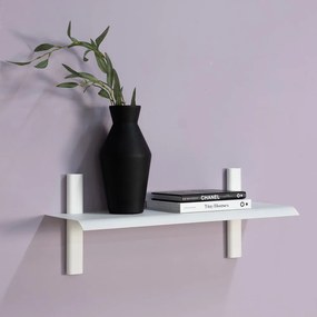 Бял метален стенен рафт 60 cm Hola – Spinder Design