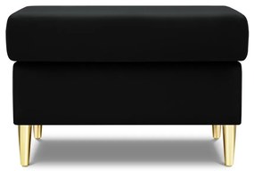 Черна кадифена табуретка Kyoto – Cosmopolitan Design