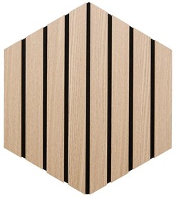 Комплект декоративен панел atmosphera Colva, MDF, 30x26 cm, 3 бр - Светло дърво