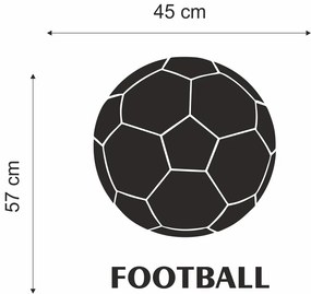 Кръгло огледало за стена с футболен мотив