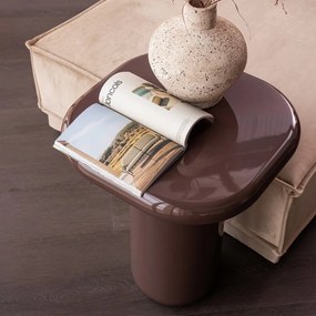 Гланцова странична масичка 50x50 cm Zava – WOOOD