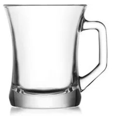 Стъклена чаша за топли напитки с дръжка 225мл ZPL 404