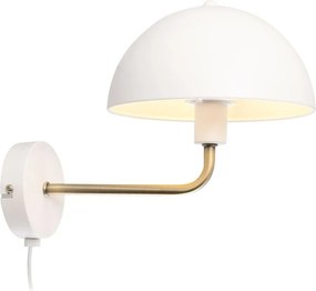 Стенна лампа в бяло-златист цвят, височина 25 cm Bonnet - Leitmotiv