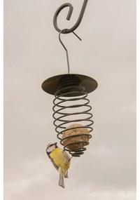 Тъмнозелена метална хранилка с покрив , ⌀ 10,8 cm - Esschert Design