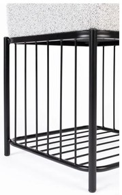 Светлосива табуретка Milou – White Label