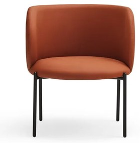 Оранжев фотьойл от изкуствена кожа Mogi - Teulat