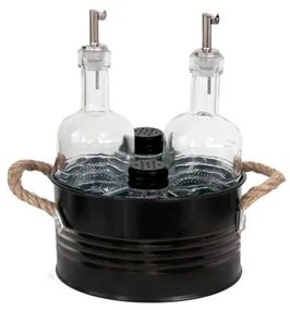 Horecano - Комплектен прибор 5 елемента с черна стойка (HC-931113)