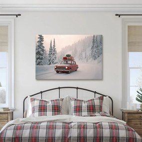 Картина на платно – Коледна кола на сбъднати желания