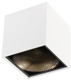 Дизайнерски повърхностно монтиран прожектор бял GU10 111mm - Box Honey