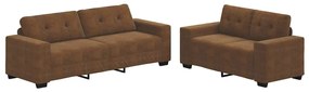 3324719 vidaXL Диван 2 pcs Кафяво 221 x 78 x 80 см. Изкуствена кожа