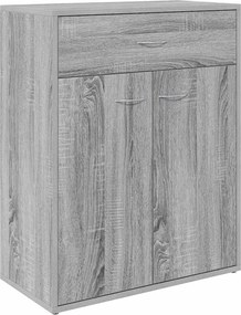815376 vidaXL Сайдборд, сив сонома, 60x30x75 см, инженерно дърво