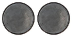 Черни десертни чинии в комплект от 2 бр. ø 20,8 cm Fjord - Villa Collection