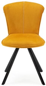 Жълти трапезни столове в комплект от 2 Simbra - Marckeric