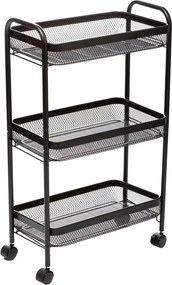 Кухненска количка 5five Mayaj, Метал, Правоъгълна - Черен