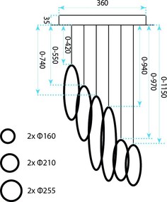 ВИСЯЩА ТАВАННА ЛАМПА APP1921-CP BLACK