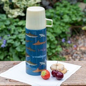 Син детски термос 350 ml Sharks – Rex London
