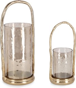 Метални свещници в комплект за чаена свещ 2 бр. Sagar – Bizzotto