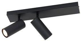 Модерен таванен прожектор черен 2-светлина регулируем - Renna