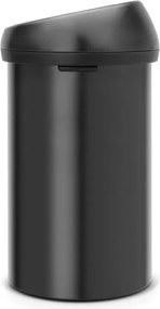 Кош за боклук Brabantia Touch Bin 647252, 60 л, Плавно и безшумно отваряне, Черен