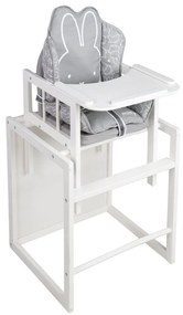 Сива подложка за детски стол за хранене Miffy – Roba