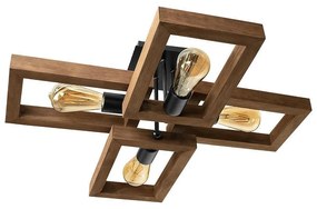 Плафон ТИЕРА, палисандър, 4xE27