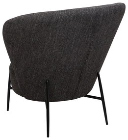 Антрацитно кресло от плат букле Orbit – DAN-FORM Denmark